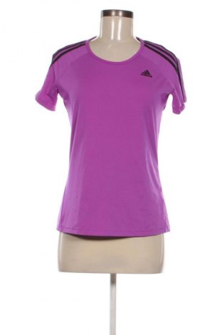Γυναικείο t-shirt Adidas, Μέγεθος M, Χρώμα Βιολετί, Τιμή 17,99 €