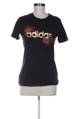 Дамска тениска Adidas, Размер M, Цвят Черен, Цена 27,99 лв.