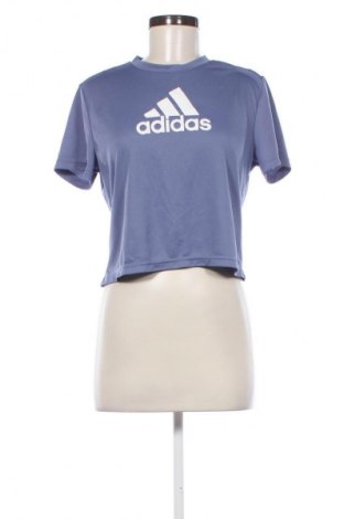 Γυναικείο t-shirt Adidas, Μέγεθος S, Χρώμα Βιολετί, Τιμή 17,99 €