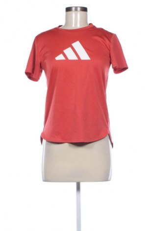 Γυναικείο t-shirt Adidas, Μέγεθος S, Χρώμα Κόκκινο, Τιμή 17,99 €