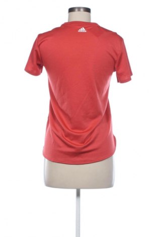 Γυναικείο t-shirt Adidas, Μέγεθος S, Χρώμα Κόκκινο, Τιμή 17,99 €