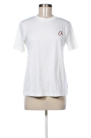 Tricou de femei Calvin Klein Jeans, Mărime M, Culoare Alb, Preț 190,99 Lei