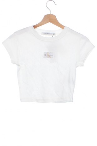 Γυναικείο t-shirt Calvin Klein Jeans, Μέγεθος XS, Χρώμα Λευκό, Τιμή 43,99 €
