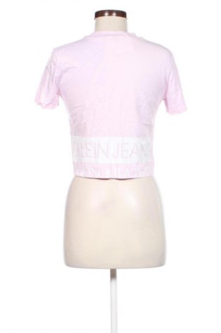 Damski T-shirt Calvin Klein Jeans, Rozmiar S, Kolor Różowy, Cena 111,99 zł