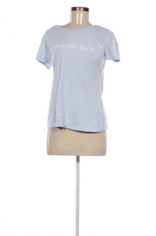 Γυναικείο t-shirt Calvin Klein Jeans, Μέγεθος M, Χρώμα Μπλέ, Τιμή 21,99 €