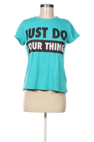 Γυναικείο t-shirt Fb Sister, Μέγεθος M, Χρώμα Μπλέ, Τιμή 10,99 €