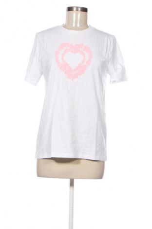 Γυναικείο t-shirt Pieces, Μέγεθος S, Χρώμα Λευκό, Τιμή 19,99 €