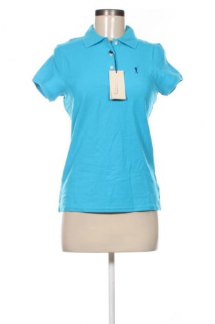 Γυναικείο t-shirt Polo Club, Μέγεθος M, Χρώμα Μπλέ, Τιμή 59,99 €