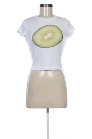 Damen T-Shirt Pull&Bear, Größe S, Farbe Weiß, Preis € 8,70