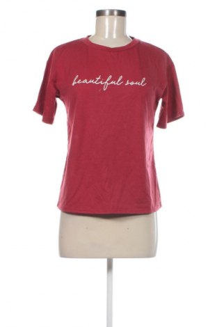 Γυναικείο t-shirt SHEIN, Μέγεθος XS, Χρώμα Κόκκινο, Τιμή 10,99 €