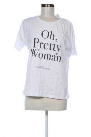 Damen T-Shirt Stradivarius, Größe M, Farbe Weiß, Preis € 11,99