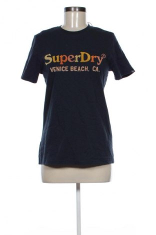 Γυναικείο t-shirt Superdry, Μέγεθος M, Χρώμα Μπλέ, Τιμή 25,99 €