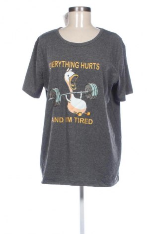 Damen T-Shirt Unbranded, Größe XL, Farbe Grau, Preis 8,70 €