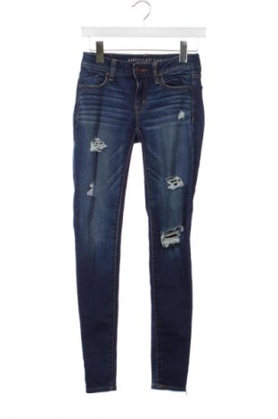 Дамски дънки American Eagle, Размер XS, Цвят Син, Цена 110,20 лв.
