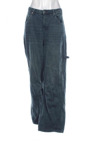 Blugi de femei Bershka, Mărime L, Culoare Albastru, Preț 97,05 Lei
