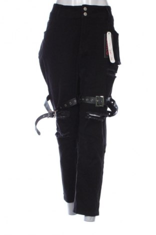 Damen Jeans Romwe, Größe 3XL, Farbe Schwarz, Preis € 32,99