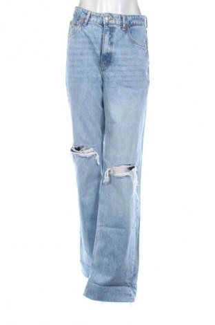 Damskie jeansy Zara, Rozmiar S, Kolor Niebieski, Cena 168,16 zł