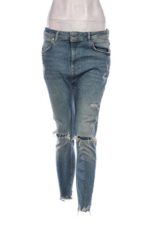 Blugi de femei Zara, Mărime L, Culoare Albastru, Preț 210,99 Lei