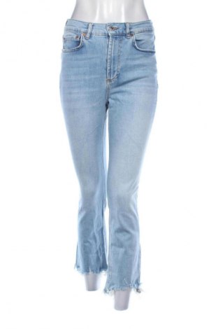 Blugi de femei Zara, Mărime S, Culoare Albastru, Preț 91,99 Lei