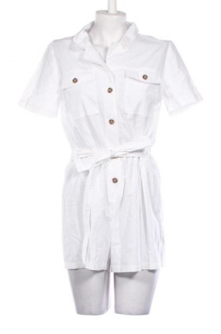 Salopetă scurtă de damă H&M Divided, Mărime M, Culoare Alb, Preț 145,69 Lei