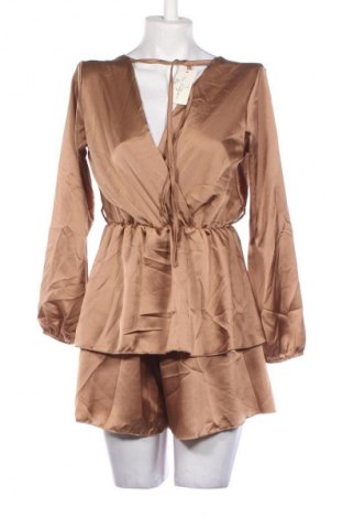 Kurzer Damenoverall Made In Italy, Größe S, Farbe Braun, Preis € 19,99
