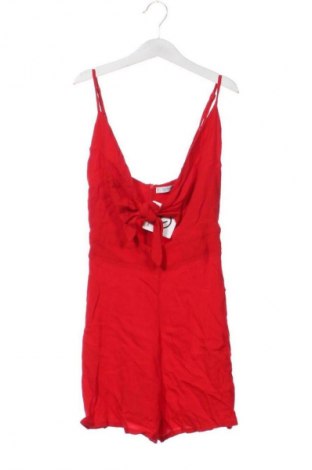 Salopetă scurtă de damă Pull&Bear, Mărime XXS, Culoare Roșu, Preț 83,99 Lei