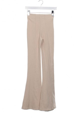 Pantaloni de femei Bershka, Mărime XS, Culoare Bej, Preț 98,99 Lei