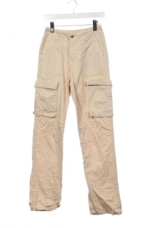 Damskie spodnie Bershka, Rozmiar XS, Kolor Beżowy, Cena 95,99 zł