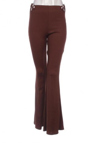 Pantaloni de femei Bershka, Mărime L, Culoare Maro, Preț 98,99 Lei