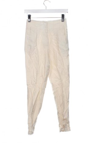 Pantaloni de femei Zara, Mărime XS, Culoare Bej, Preț 91,99 Lei