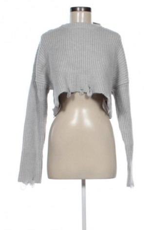 Damenpullover Bershka, Größe L, Farbe Grau, Preis € 20,99