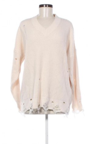 Damenpullover Unbranded, Größe XXL, Farbe Ecru, Preis 20,99 €