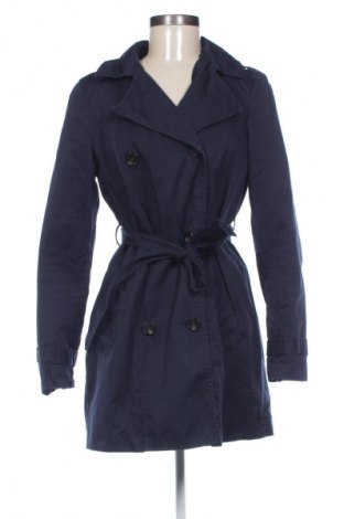 Damen Trench Coat Bershka, Größe L, Farbe Blau, Preis € 35,00