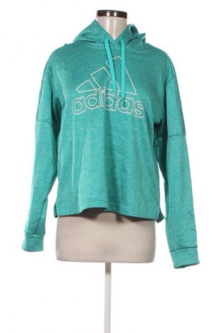 Дамски суичър Adidas, Размер L, Цвят Зелен, Цена 48,99 лв.