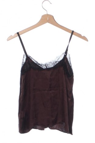 Γυναικείο τοπ Zara, Μέγεθος XS, Χρώμα Καφέ, Τιμή 9,21 €