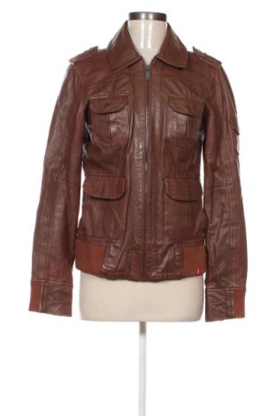 Дамско кожено яке Edc By Esprit, Размер L, Цвят Кафяв, Цена 132,99 лв.