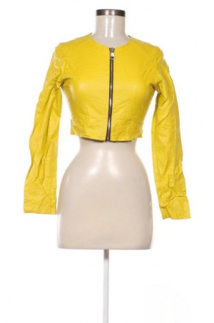 Geacă de piele pentru femei NEW COLLECTION, Mărime S, Culoare Galben, Preț 210,99 Lei