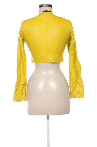 Geacă de piele pentru femei NEW COLLECTION, Mărime S, Culoare Galben, Preț 210,99 Lei
