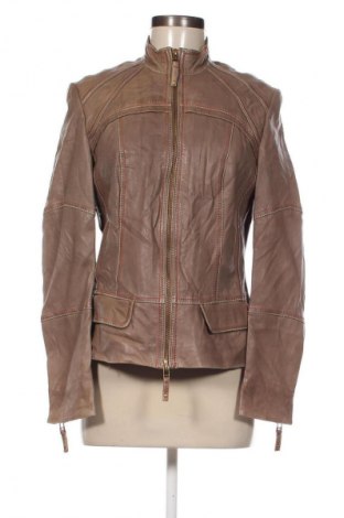 Damen Lederjacke Stark, Größe M, Farbe Braun, Preis 66,99 €