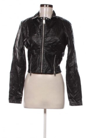 Damen Lederjacke Zara, Größe L, Farbe Schwarz, Preis 28,99 €