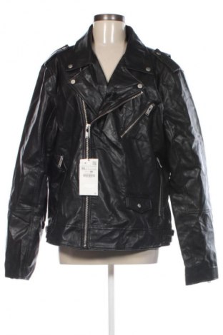 Γυναικείο δερμάτινο μπουφάν Zara, Μέγεθος XXL, Χρώμα Μαύρο, Τιμή 59,99 €