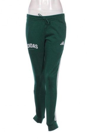Damskie spodnie sportowe Adidas, Rozmiar S, Kolor Zielony, Cena 94,25 zł