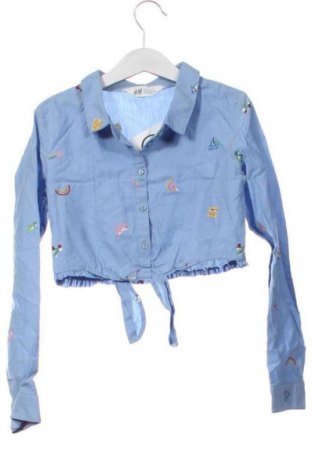Dětská halenka  H&M, Velikost 7-8y/ 128-134 cm, Barva Modrá, Cena  138,00 Kč