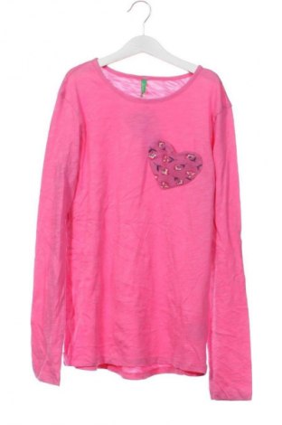 Παιδική μπλούζα United Colors Of Benetton, Μέγεθος 12-13y/ 158-164 εκ., Χρώμα Ρόζ , Τιμή 32,99 €