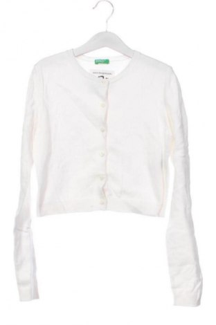 Kinder Strickjacke United Colors Of Benetton, Größe 10-11y/ 146-152 cm, Farbe Weiß, Preis 17,99 €