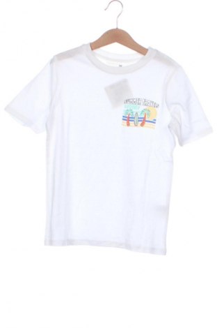 Kinder T-Shirt H&M, Größe 6-7y/ 122-128 cm, Farbe Weiß, Preis € 6,14