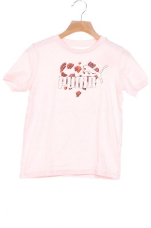 Dziecięcy T-shirt PUMA, Rozmiar 7-8y/ 128-134 cm, Kolor Różowy, Cena 45,98 zł
