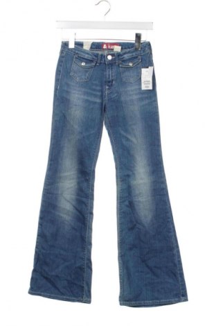 Dětské džíny  H&M, Velikost 11-12y/ 152-158 cm, Barva Modrá, Cena  349,00 Kč