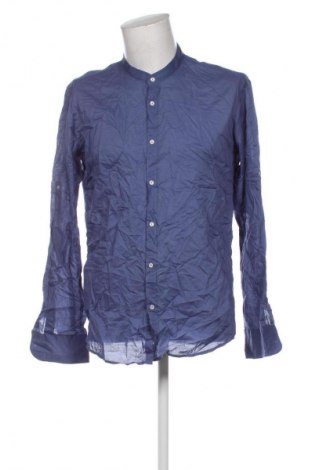 Ανδρικό πουκάμισο Cotton&silk, Μέγεθος 3XL, Χρώμα Μπλέ, Τιμή 18,99 €