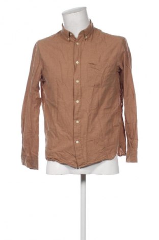 Herrenhemd H&M, Größe M, Farbe Braun, Preis 15,00 €